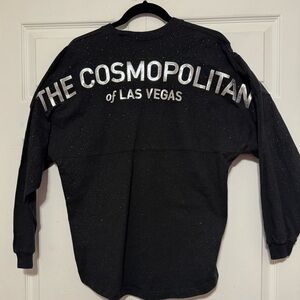 Spirit Jersey Unisex The Cosmopolitan of Las Vegas Black Sparkle Sweatshirt XS